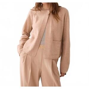 NEW SUMMUM lambswool cardigan in camel